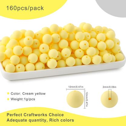 65Pcs 19mm Silicone Beads for Keychain Making Bracelet Necklace, Bulk Round Silicone Beads for Pens（Christmas Green） - Colors B