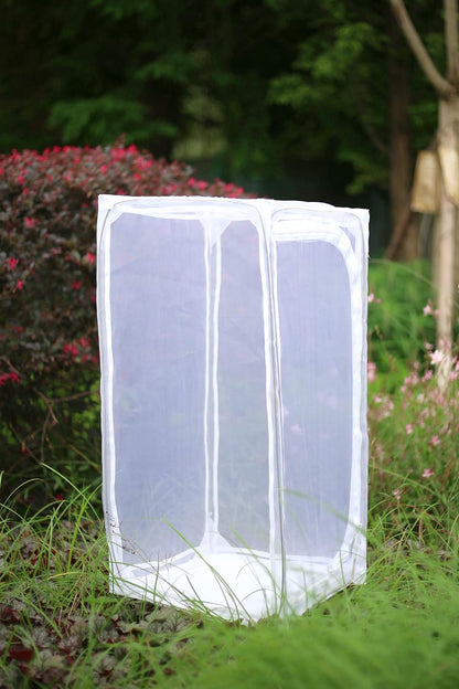 30" Heavy Duty Monarch Butterfly Habitat, Outdoor Collapsible Insect Mesh Cage Terrarium Pop-up with Zipper Protection