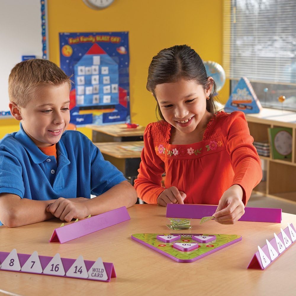 Learning Resources Tri-FACTa Multiplication & Division Game - Math Manipulatives, Kid Montessori Board Games, Classroom Must Haves, STEM Number Cards, Critical Thinking, Back to School, Kids Gifts