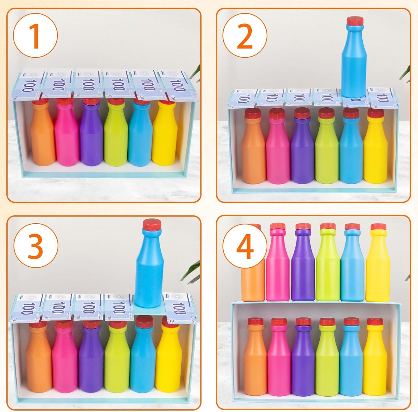 2026 Match Bottle Color Game Fun Toys for 2-8 Player, Teens Play, Birthday Gifts, Family Games for Kids Adults, Fun Board Game, Graduate Night, Birthday Party, Outdoor Travel Activity, Party Night