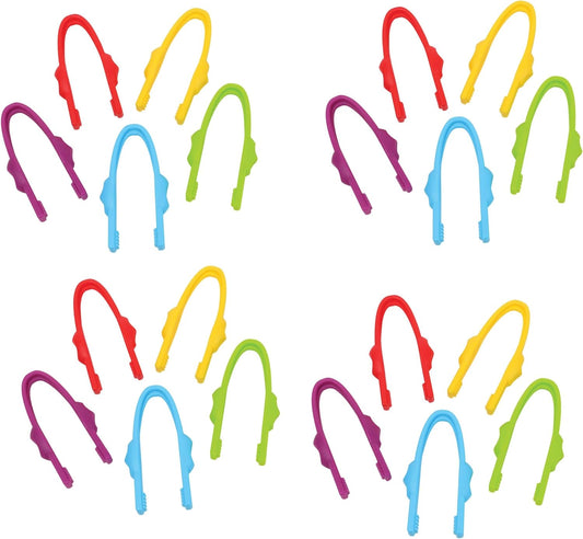 Easy Grip Fine Motor Tweezers for Kids – 24-Piece Preschool & Special Needs Tools for Sorting, Counting, Sensory Play & STEM