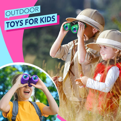 Toys for 3-7 Year Old Boys: LET'S GO! Binoculars for Kids with Bird Watching Manual Easter Birthday Gifts for 4 5 6 7 8 Year Old Boy Girls Outdoor Toy for Kid Ages 5-7 Toddler Camping Telescope