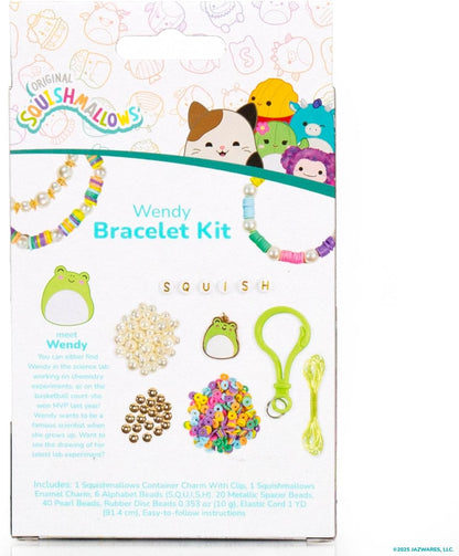 Original Squishmallows Archie The Axolotl Bracelet Kit, Friendship Bracelet Kit, Charm Bracelet Making Kit, Gifts for Girls, Squishmallows for Boys, Craft Kits