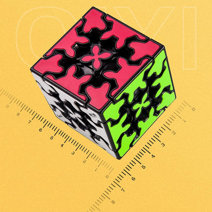 Gear 3x3x3 Speed Cube with Three-Dimensional Gear Structure