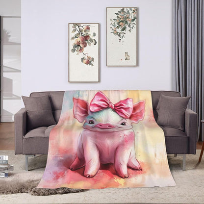Bear Print Blanket Cute Baby Bear Fleece Throw Blanket Fuzzy Plush Super Soft Cozy Warm Decor Blanket Toddler Nursery Gifts for Boys Girls Kids Adult Men Women 40"x50"