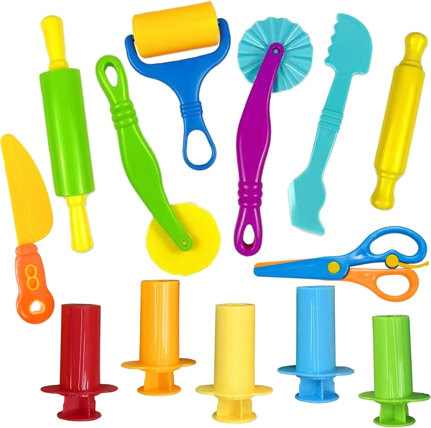 Unleash Creativity with 6 Unique Dino Molds Dough Toys Dough Accessories Set.Ideal as a Gift for Kids Aged 3-4-8 Years