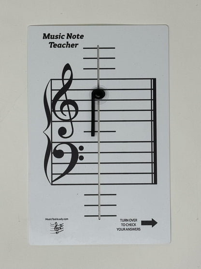Kits Grand Staff Dry Erase Magnetic Music Theory Board with 35 Note Magnets and Marker (9 x 11.5 Inches) - Piano Teaching Tool, Music Staff Whiteboard, Keyboard Practice Aid
