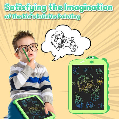 Kids LCD Writing Tablet, 10.5 Inch Colorful Electronic Board Drawing Pad, Electronic Erasable Doodle Tablet for Boys Girls Gifts for Toddler Educational Travel Birthday(Pink)