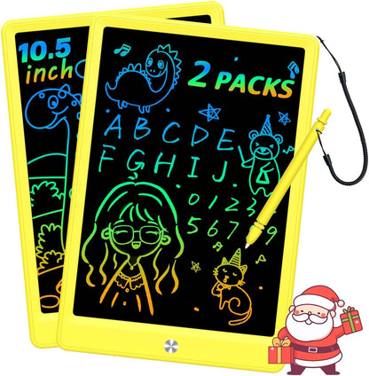 BUKEBU LCD Writing Tablet Doodle Board,10.5 inch Colorful Drawing Pad,Electronic Drawing Tablet, Drawing Pads,Travel Gifts for Kids Ages 3 4 5 6 7 8 Year Old Girls Boys (Blue)