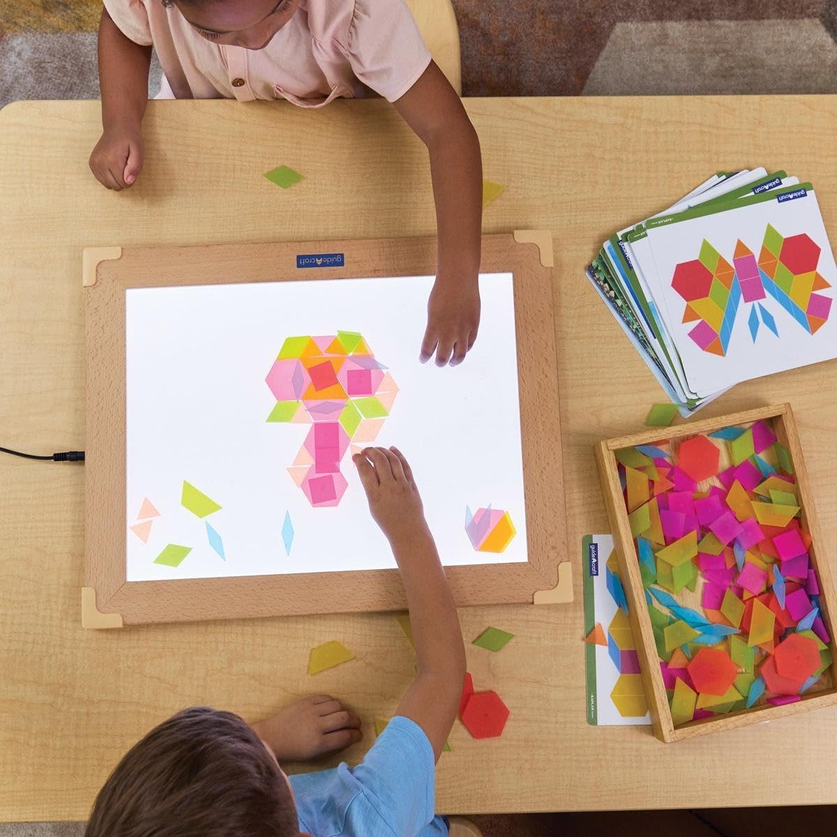 Kaplan Early Learning Translucent Tangram Tiles - 250 Pieces