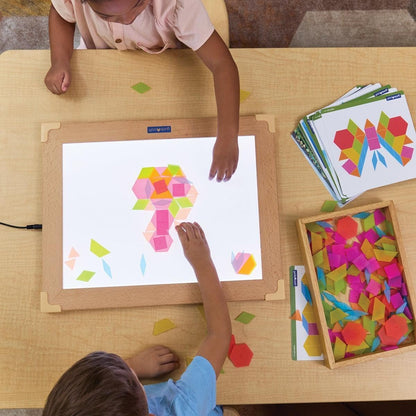 Kaplan Early Learning Translucent Tangram Tiles - 250 Pieces