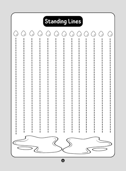Pencil Control and Writing Practice Book for Special Kids - Helps Kids take first step in writing journey - Sleeping, Standing, Zig Zag Lines, Alphabets, Numbers and Tracing Practice