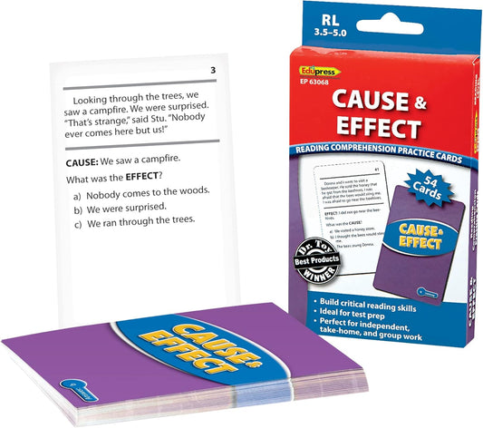 Edupress Reading Comprehension Practice Cards, Informational Text, Red Level (EP63437) Medium