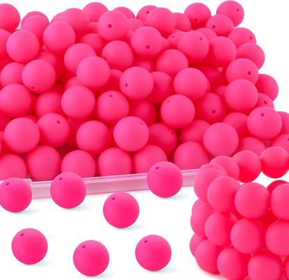 65Pcs 19mm Silicone Beads for Keychain Making Bracelet Necklace, Bulk Round Silicone Beads for Pens（Christmas Green） - Colors B