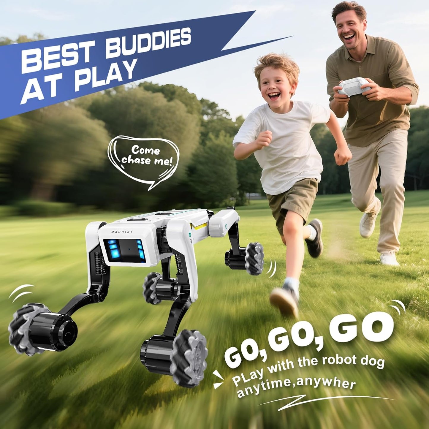 Smart Robot Dog - Interactive STEM Pet with Voice Control, 30+ Actions & APP Programming, Durable Design for Kids Age 6+ (Compatible with iOS/Android)