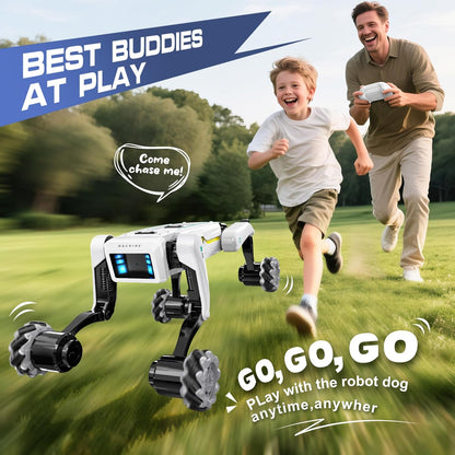 Smart Robot Dog - Interactive STEM Pet with Voice Control, 30+ Actions & APP Programming, Durable Design for Kids Age 6+ (Compatible with iOS/Android)