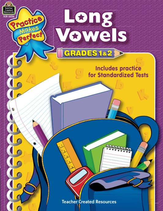 Long Vowels Grades 1-2 (Practice Makes Perfect)