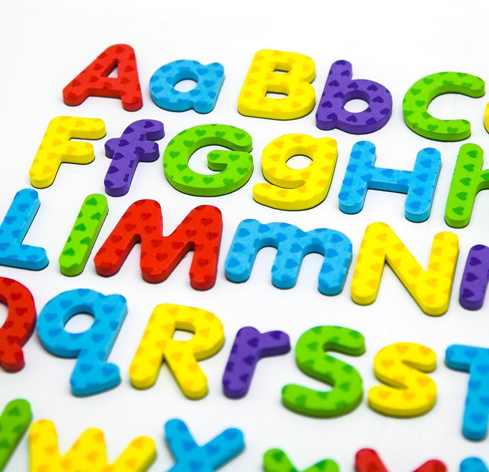 Magnetic Letters and Numbers for Classroom Educating Kids in Fun -Educational Alphabet Refrigerator Magnets Building Preschool Toddler Spelling and Learning Rfidge Magnets-112 Pieces