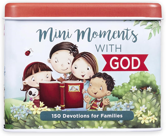 Devotions For Families Mini Moments With God – 150 Devotions w/Bible Verses, Prayers and Inspirational Thoughts for Families Daily Encouraging Cards For Parents and Children