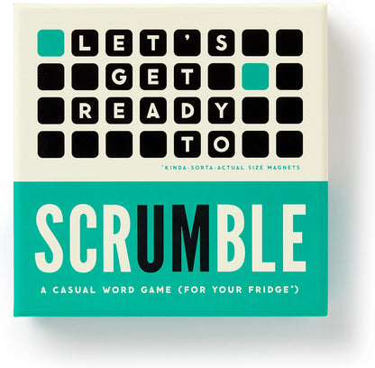 Brass Monkey Scrumble – Word Making Magnetic Fridge Game with Instruction Book
