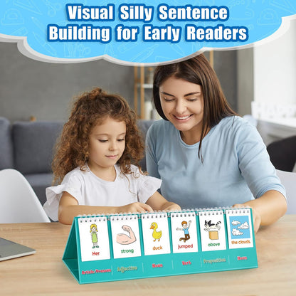 Aizweb Sentence Building for Kids,Speech Therapy Learn to Read for Preschool Kindergarten 1st 2nd Grade Classroom Must Haves,Phonics Reading Learning Games,Special Education for Homeschool Supplies