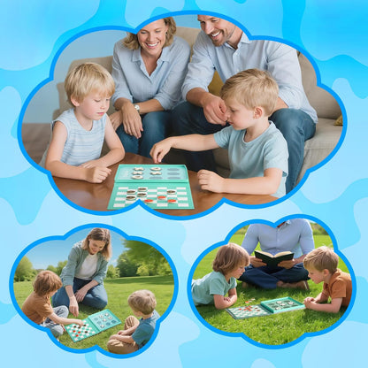Magnetic Fishing Game for Toddlers Ages 3-8 – Montessori Wooden Educational Toy with 28 Fish – Preschool Learning Toy for Fine Motor Skills, Travel, Airplane & Road Trips