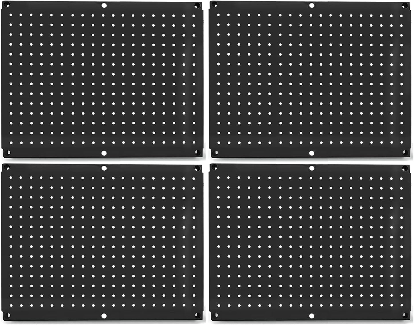 Metal Pegboard 12-Inch Tall x 16-Inch Wide Heavy Duty Wall Organizer for Home Garage Tool Storage 4pcs Green