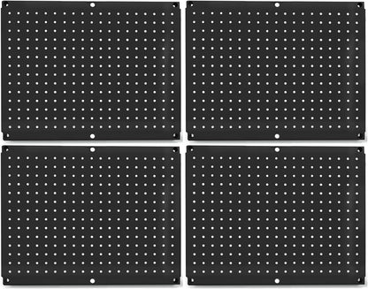 Metal Pegboard 12-Inch Tall x 16-Inch Wide Heavy Duty Wall Organizer for Home Garage Tool Storage 4pcs Green