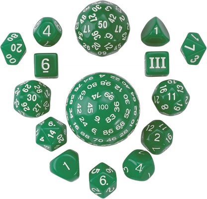 15 Pieces Complete Polyhedral DND Dice Set D3-D100 Spherical D&D Dice Set with Dragon Eye Dice Bag, D100 Dice for RPG Table Games(Black w/Purple Numbers)