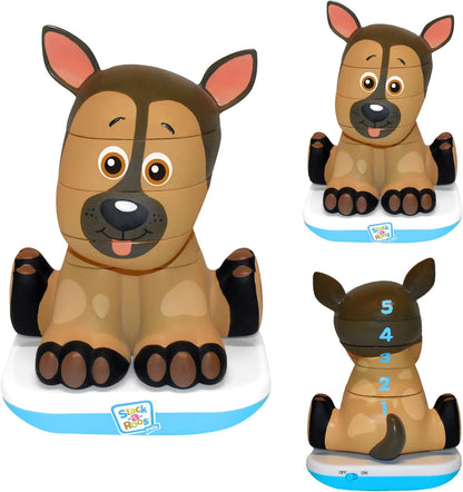 Stack-a-Roos Baby Giraffe by Salus Brands - Animal Stacking Toy, Educational Early Learning Toy for Infants Babies Toddlers, Age 12+ Months - Great Baby Gifts, STEM