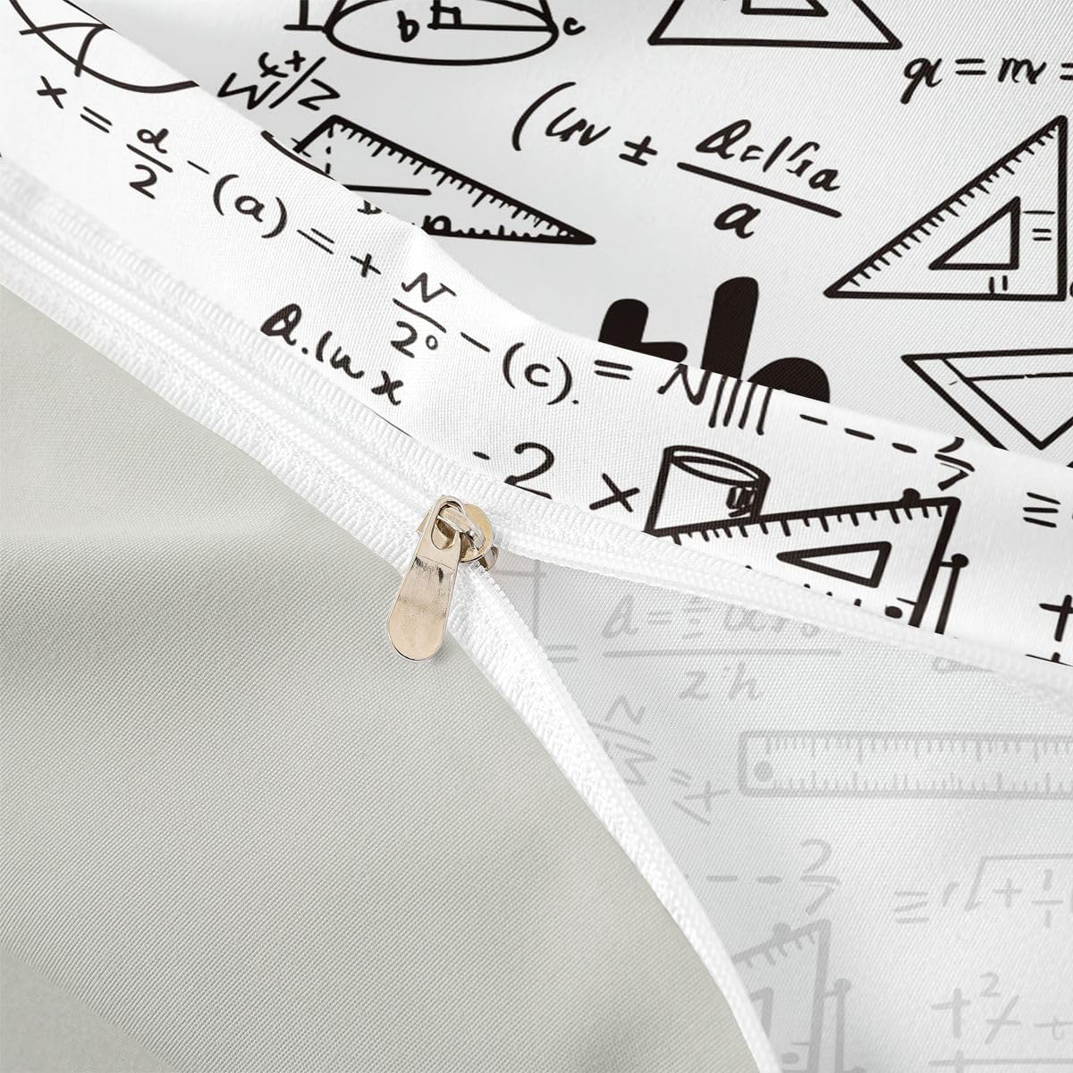Erosebridal Chemistry Lab Bedding Set Twin Size Chemical Equation Duvet Cover for Boys Girls Chemical Elements Science Theme Comforter Cover Teens Kids Science Students Bedding School Dorm Room Decor