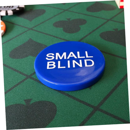 SAFIGLE 4 Sets Big and Small Blind Banker Code Texas Holdem Game Chips Bingo Game Tokens Bingo Game Supplies