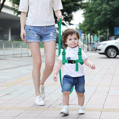 3 in 1 Toddler Harness Leash + Baby Anti Lost Wrist Link, Accmor Cute Dinosaur Child Safety Harness Tether, Kids Walking Wristband Assistant Strap Belt for Parent Boys Outdoor Activity (Black)