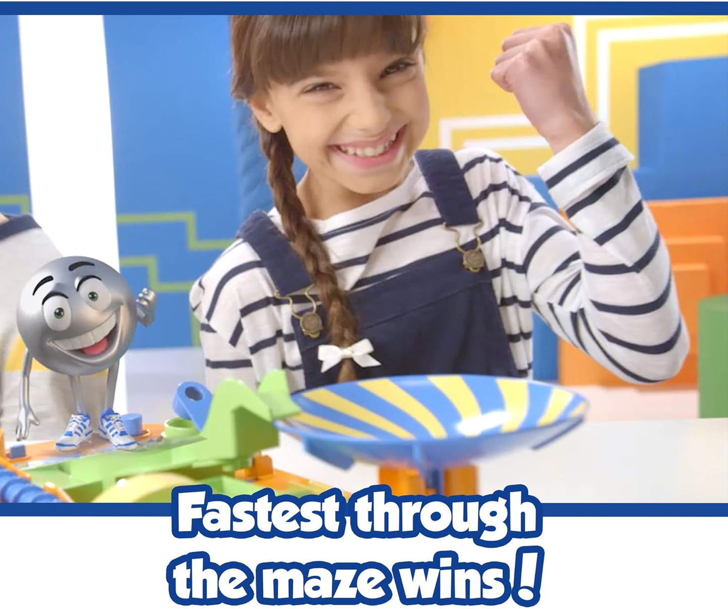 TOMY Screwball Scramble Level Up Marble Maze - Vertical Beat-The-Clock Marble Run Game - Skill & Dexterity Challenge - 1–4 Players - Ages 5+