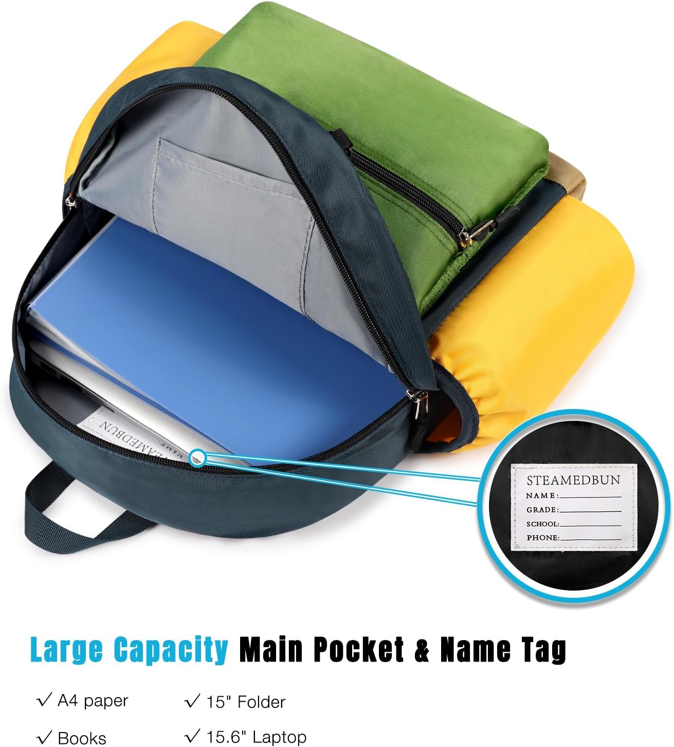 STEAMEDBUN Backpack Leash for Toddlers 1-3: Baby Backpack with Leash for Boys Girls - Anti-Lost Harness for Walking
