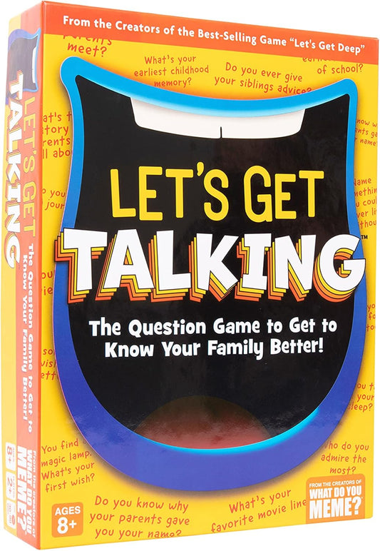 WHAT DO YOU MEME? Let's Get Talking: The Question Game to Get to Know Your Family Better by Relatable, Designed for Ages 8+, Fun Kids Games for Family Game Night, Great, Includes 400 Cards