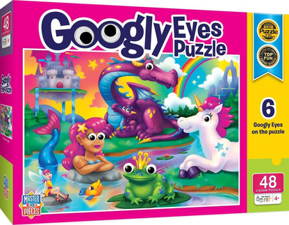 MasterPieces – 48 Piece Jigsaw Puzzle for Kids 4+ Years, Pets with Googly Eyes, Educational and Fun Game, Gift Idea for Children, 19" x 14