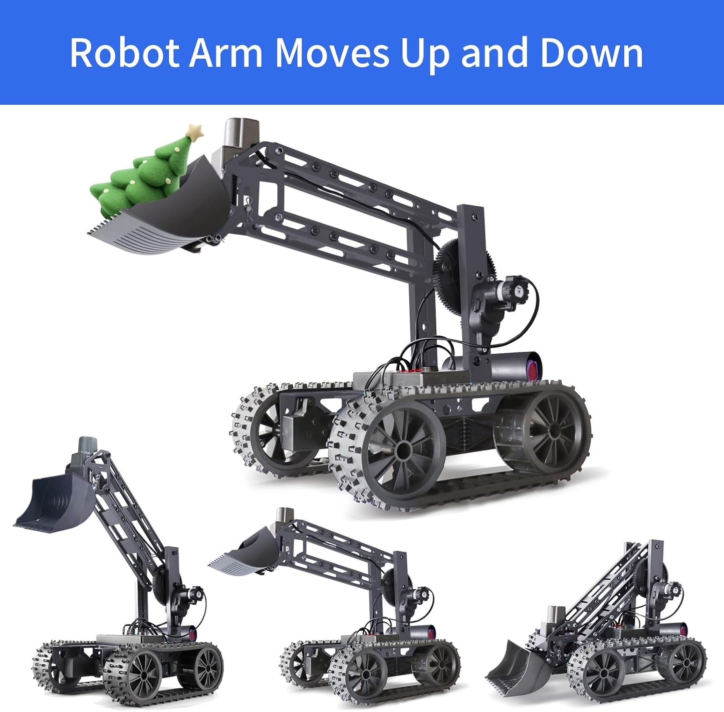 Robotic Arm Kit, Robot Kit for Kids Age 8+,STEM Building Toys 4-DOF Electronic Programming DIY Robots for Boys and Girls, Educational Science Projects,Cool Xmas Birthday Gifts for Kids.
