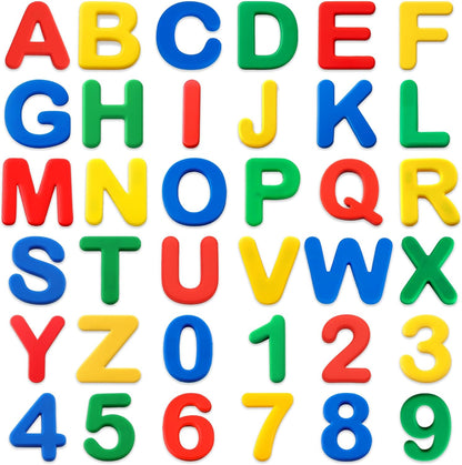 Silicone Alphabet Magnetic Letters and Numbers Set, 36 PCS Educational Multicolor ABC Fridge Magnets – Durable, Fun Learning Toy for Early Childhood