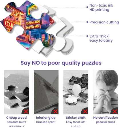 300 Piece Puzzles for Adults,Beautiful Nature Landscape Puzzle for Adults Kids Seniors,Recycled Cardboard Unique House Puzzle 300 Piece,Challenging Family Game Great Gift for Family Friends,20.5x15 in