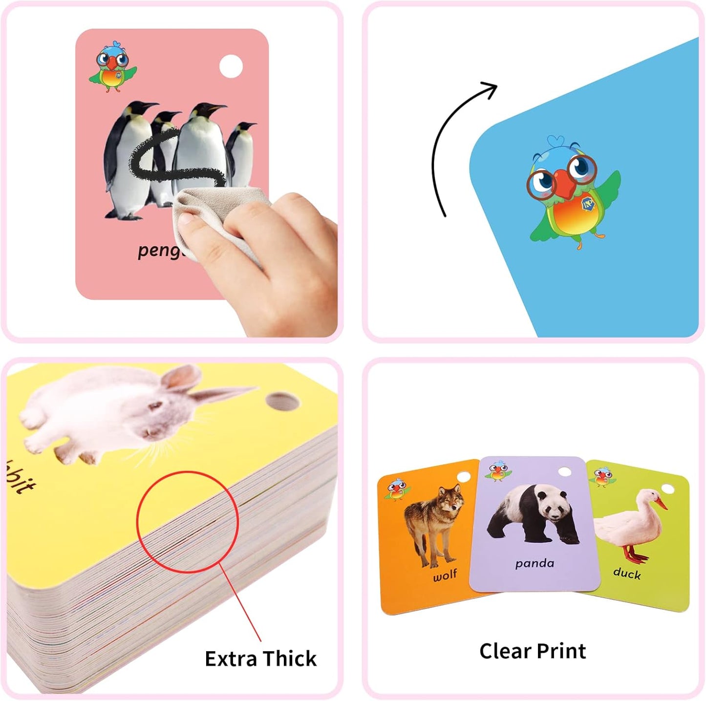 Toddler Number Flash Cards,No.123 Sight Words with Pictures Preschool Kids Flash Cards 28 Pcs with Ring(Number)