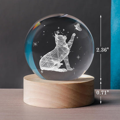 3D Solar System 60mm Crystal Ball Astronomy Universe Gifts 3D Solar System Planets Model Science Space Themed Physics Gifts Night Light lamp for Kids Men Him Science Teacher