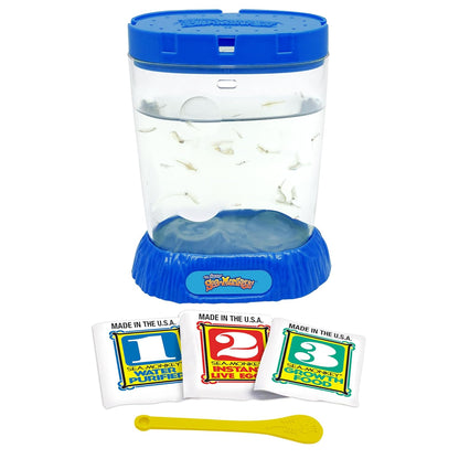 The Original Sea Monkeys - Ocean Zoo - Grow Your Own Pets Science Kit- Includes Eggs, Food, and Water Purifier, Color May Vary
