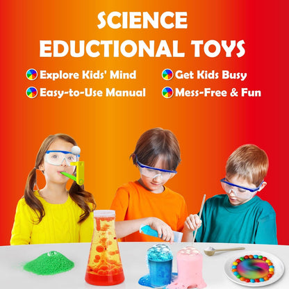 UNGLINGA 111 Experiments Science Kit for Kids, Chemistry Set, S.T.E.M Toys Boys Girls Birthday Gifts, Volcano, Crystal, Physics Lab Educational Learning Project