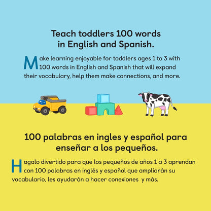 100 First Words Flash Cards for Toddlers: English-Spanish Bilingual: Primeras 100 palabras tarjetas didacticas para ninos pequenos