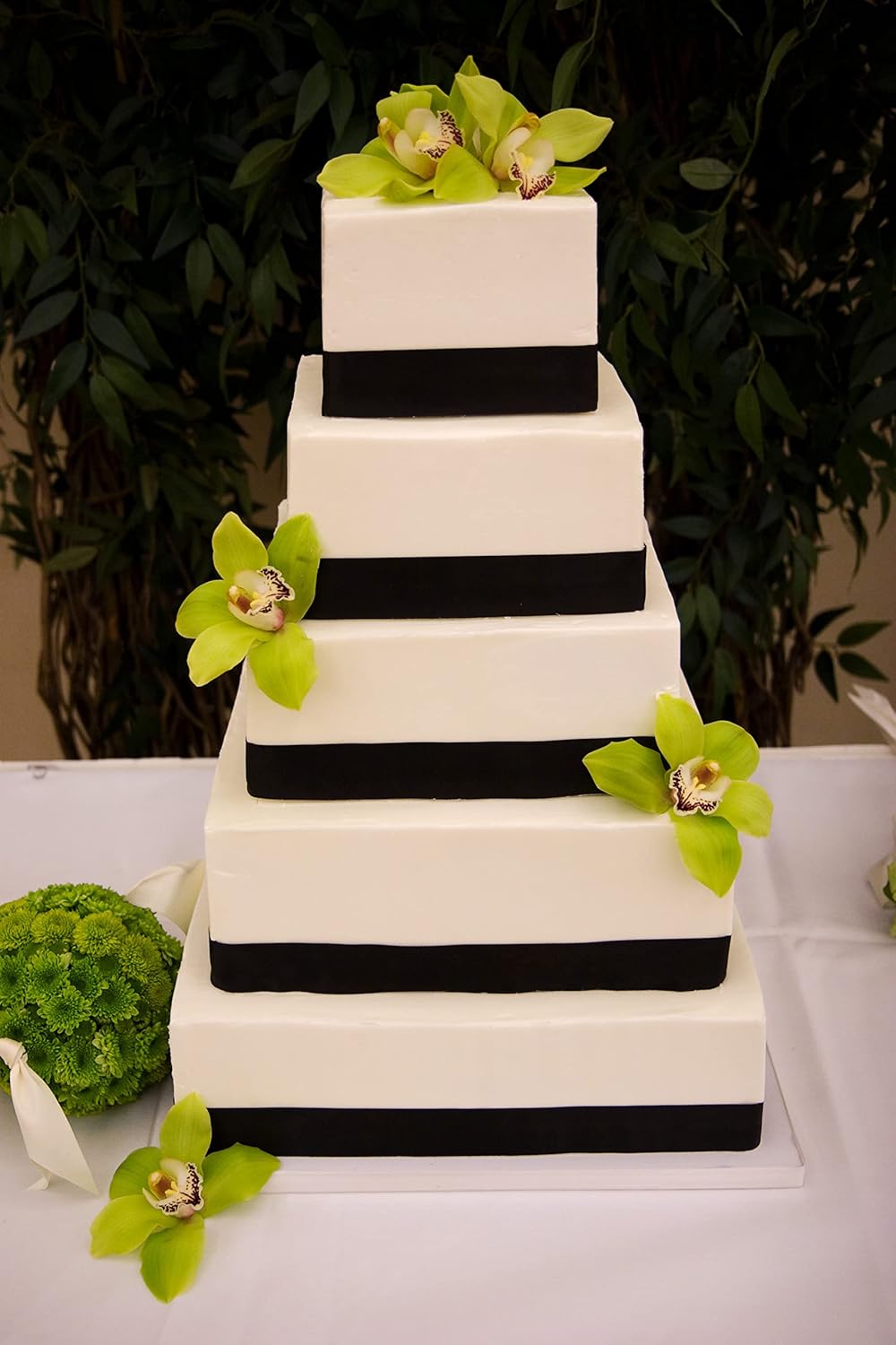 Silverlake 5-Tier Square Cake Dummy Set - Nesting 4" H x 4,6,8,10 & 12" W Blocks for Styrofoam Baking Display Projects