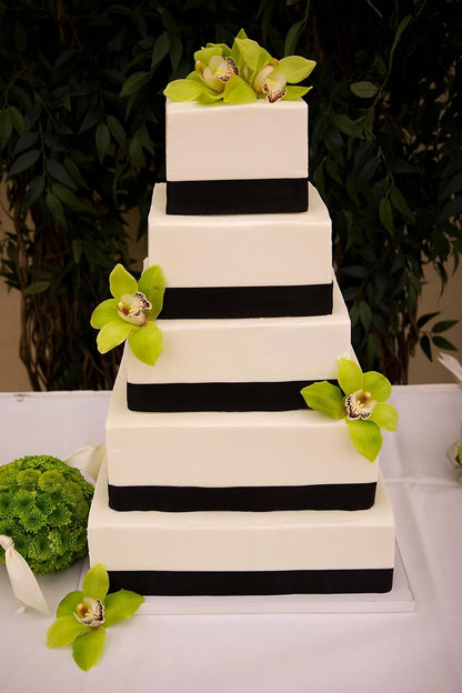 Silverlake 5-Tier Square Cake Dummy Set - Nesting 4" H x 4,6,8,10 & 12" W Blocks for Styrofoam Baking Display Projects
