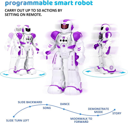 KingsDragon Robots Toy for Kids, RC Gesture Sensing Toy, Interactive Walking Singing Dancing Robot Birthday Presents for Boys Girls Age 6 7 8 9 Years Old