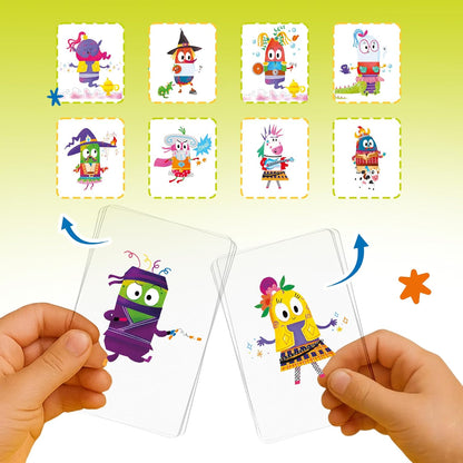 Kidrox Squad Alphabet Flashcards for Kids – 26 Slide-Reveal Cards in English & Spanish | Magic Pull-Tab Bilingual Learning Game for Toddlers & Preschoolers Age 3+