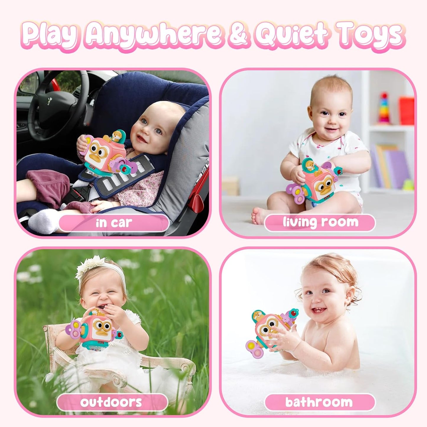 OSIMILY Montessori Toys for 1 Year Old, Busy Cube for 1 Year Old Boy Gifts,Sensory Toys for Toddlers 1-3,Fine Motor Skills Educational Toys,Birthday Gift for Baby Aged 6, 9, 10, 12, 18 Months